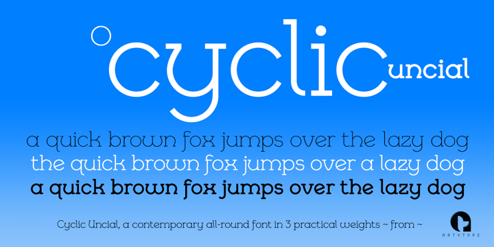 Cyclic Uncial Font Poster 6