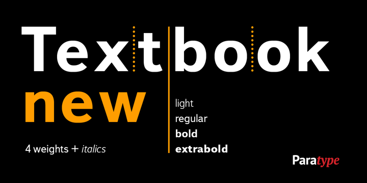 Textbook New Font Poster 7
