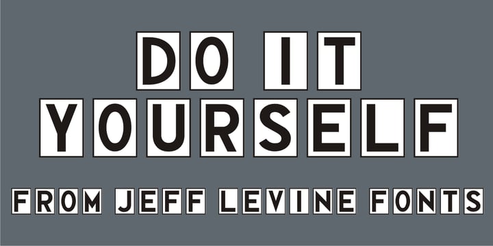 Do It Yourself JNL Font Poster 1