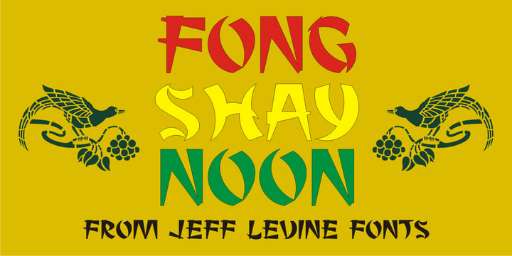 Fong Shay Noon JNL Font Poster 1