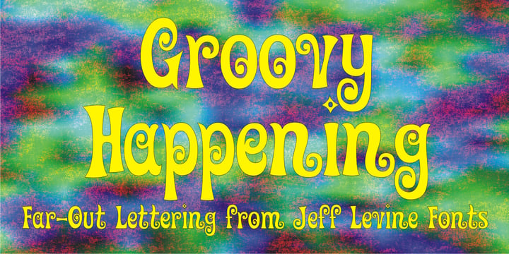 Groovy Happening JNL Font Poster 1