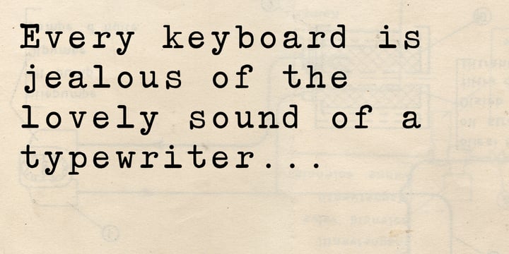 Typewriter Revo Font Poster 5