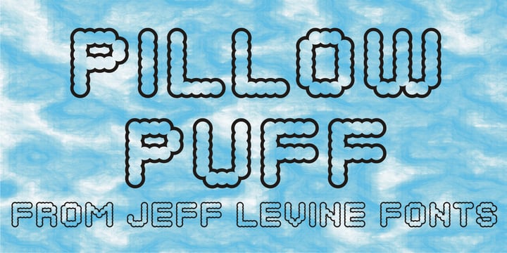 Pillow Puff JNL Font Poster 1