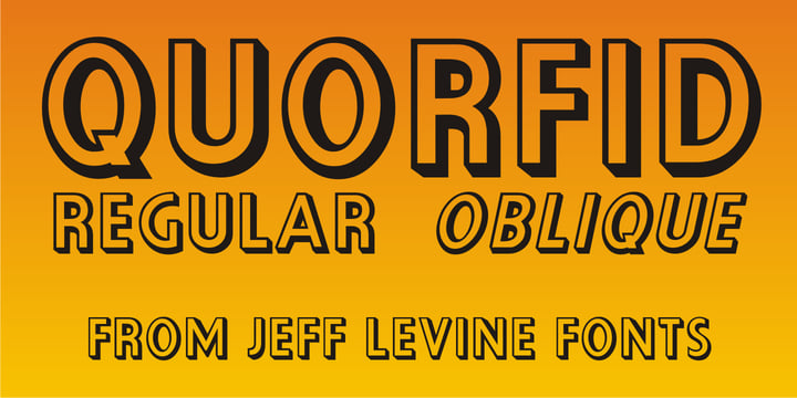 Quorfid JNL Font Poster 1