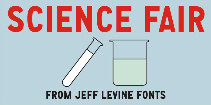 Science Fair JNL Font Poster 1