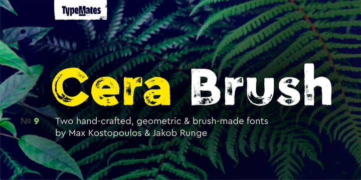 Cera Brush Font Poster 1