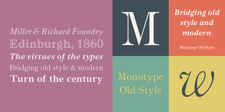 Monotype Old Style Font Poster 2