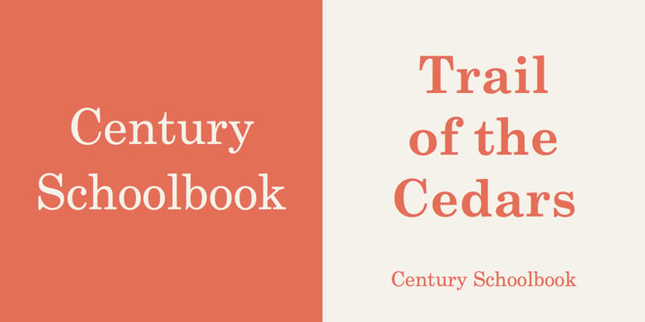 free font century schoolbook bold