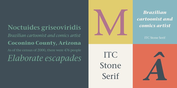 ITC Stone Serif Font Poster 3