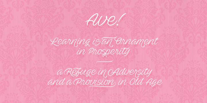 Ave Font Poster 6
