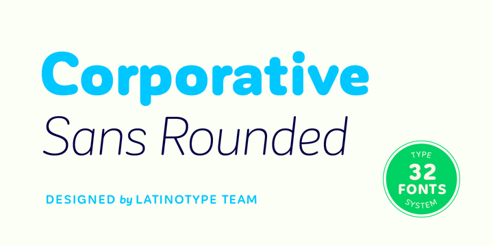 Corporative Sans Rounded Font Poster 1