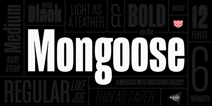 Mongoose Font Poster 1