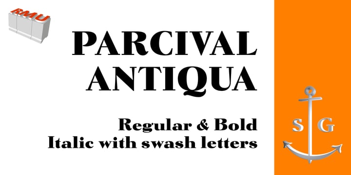 Parcival Antiqua Font Poster 1