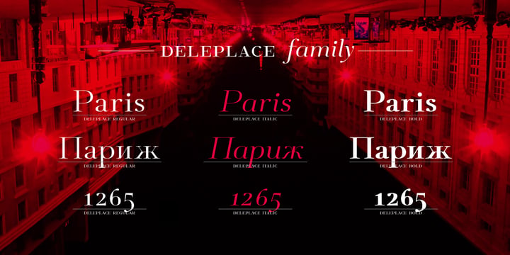Deleplace Font Poster 2