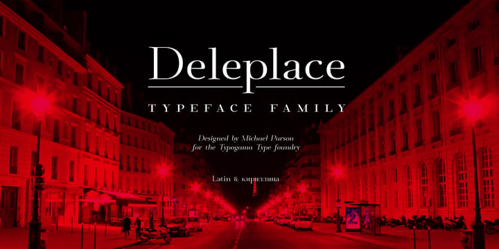 Deleplace Font Poster 1