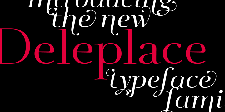 Deleplace Font Poster 7