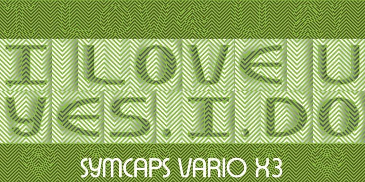 Symcaps Vario X3 Font Poster 8