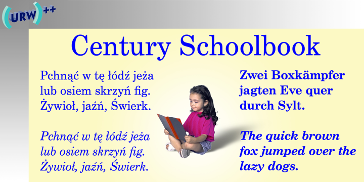 Century Schoolbook Font Poster 1