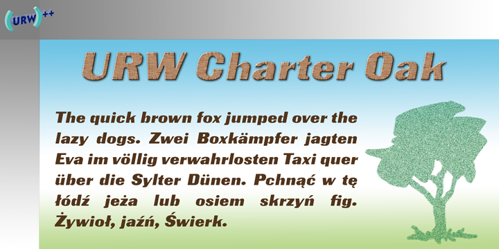 Charter Oak Font Poster 1