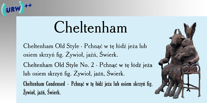 Cheltenham Font Poster 1