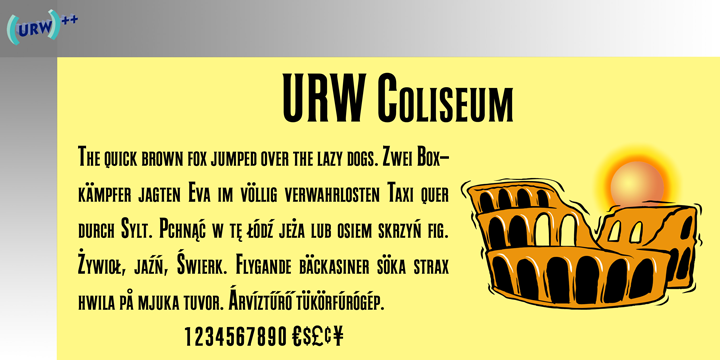 Coliseum Font Poster 1