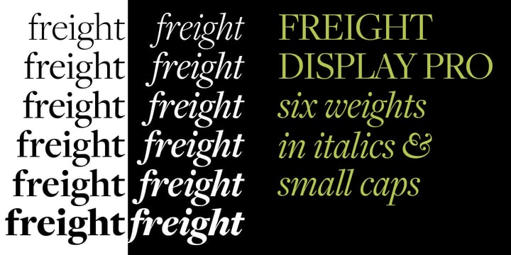 Freight Display Pro Font Poster 5