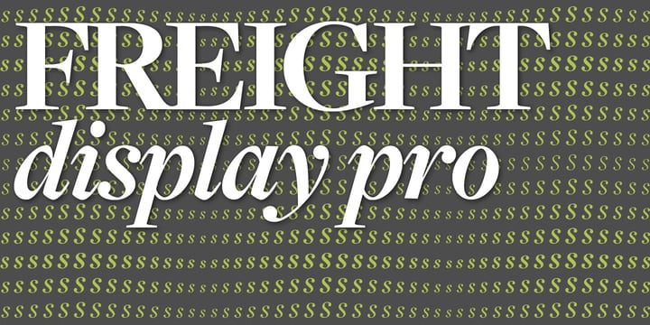 Freight Display Pro Font Poster 3