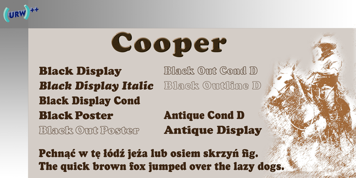 Cooper Antique Font Poster 1