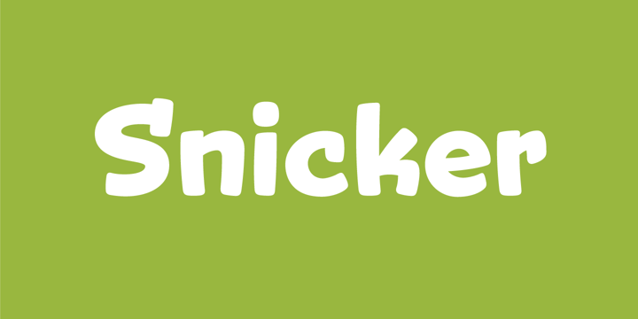 Snicker Font Poster 1