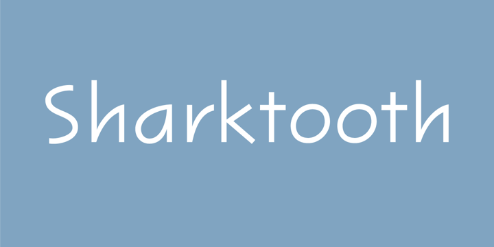 Sharktooth Font Poster 1