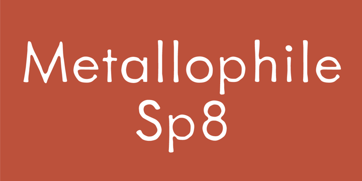 Metallophile Sp8 Font Poster 1