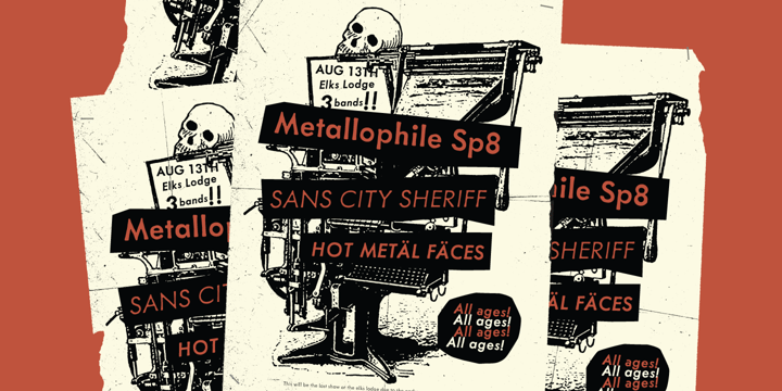 Metallophile Sp8 Font Poster 2