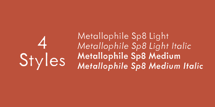 Metallophile Sp8 Font Poster 3