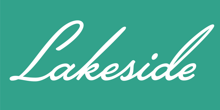 Lakeside Font Poster 1