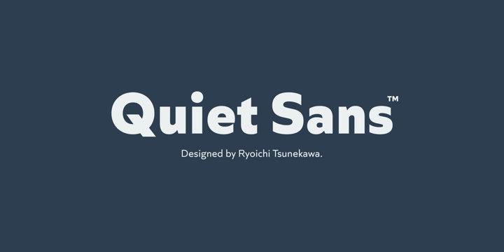 Quiet Sans Font Poster 1