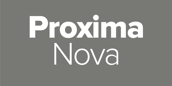 Proxima Nova Font Poster 1