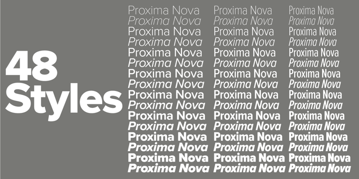 Proxima Nova Font Poster 5