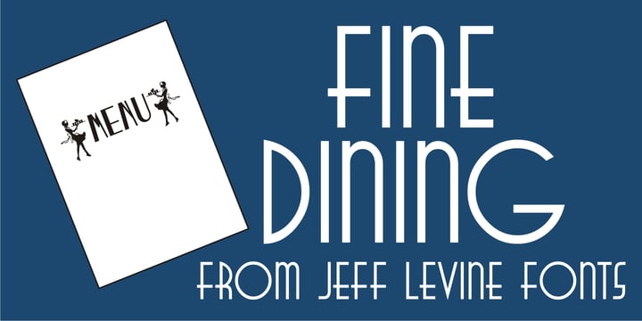 Fine Dining JNL Font Poster 1