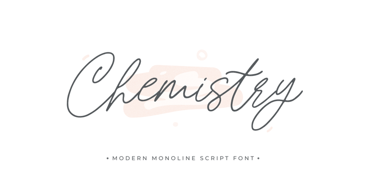 Chemistry Font Poster 1
