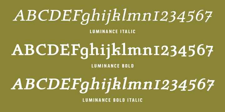 Luminance Font Poster 6