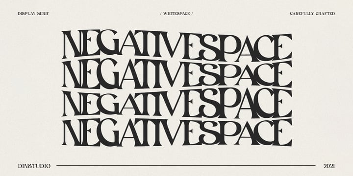 White Space Font Poster 5