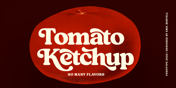 Tomato Ketchup Font Poster 6