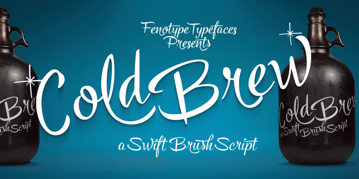 Cold Brew Font Poster 1