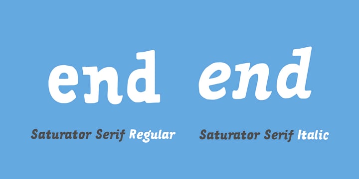 Saturator Serif FA Font Poster 4