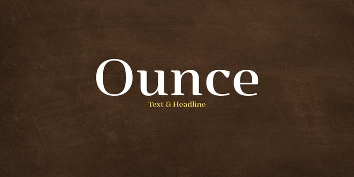 Ounce Font Poster 2