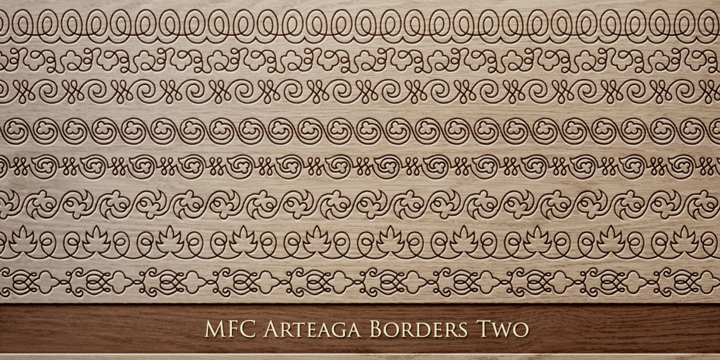 MFC Arteaga Borders Two Font Poster 2