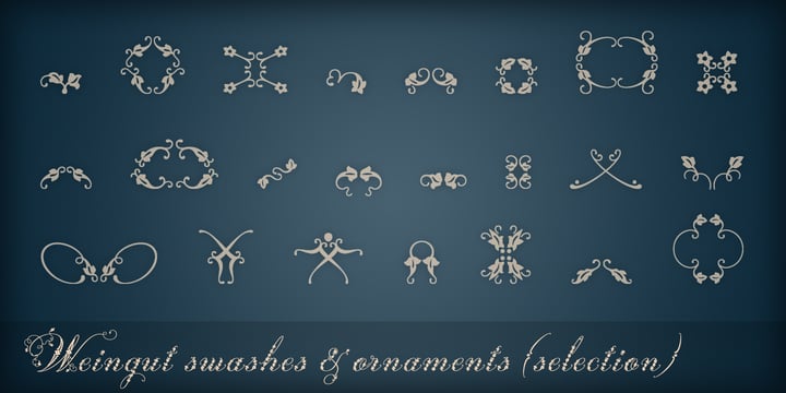 Weingut Script Font Poster 13