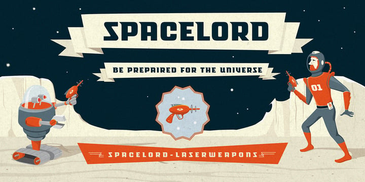 Spacelord Font Poster 1