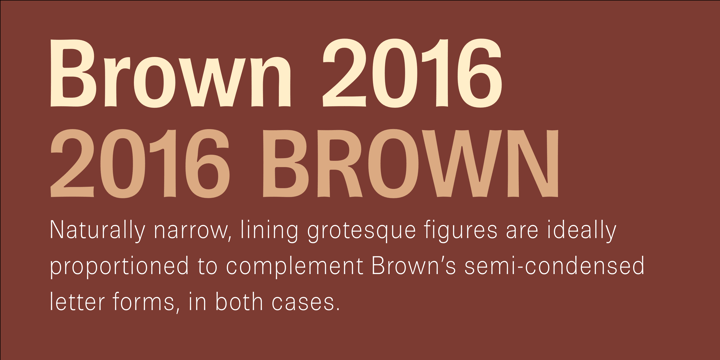 Brown Pro Font Poster 3