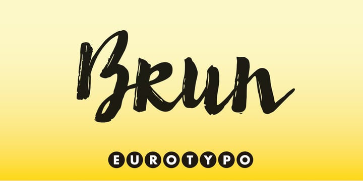 Brun Font Poster 9